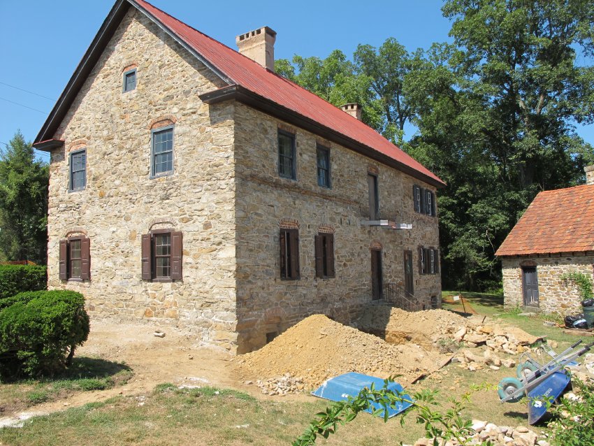 Image #4, 4914: Gable and eaves walls after filling in porch-rafter pockets