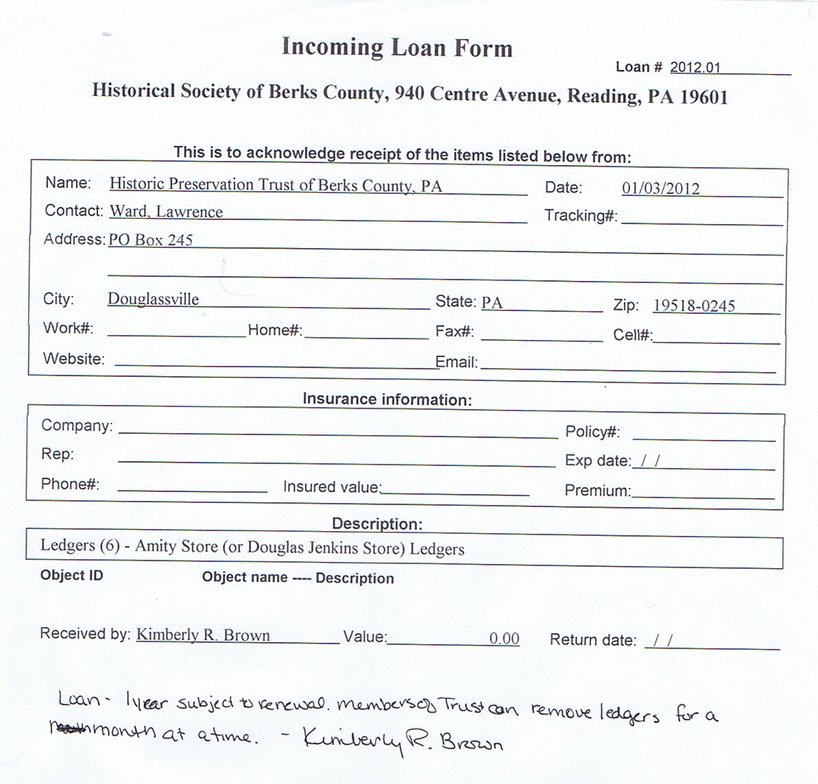 Historic Preservation Trust of Berks County Sites and Structures Committee Report, January 2012, image 2