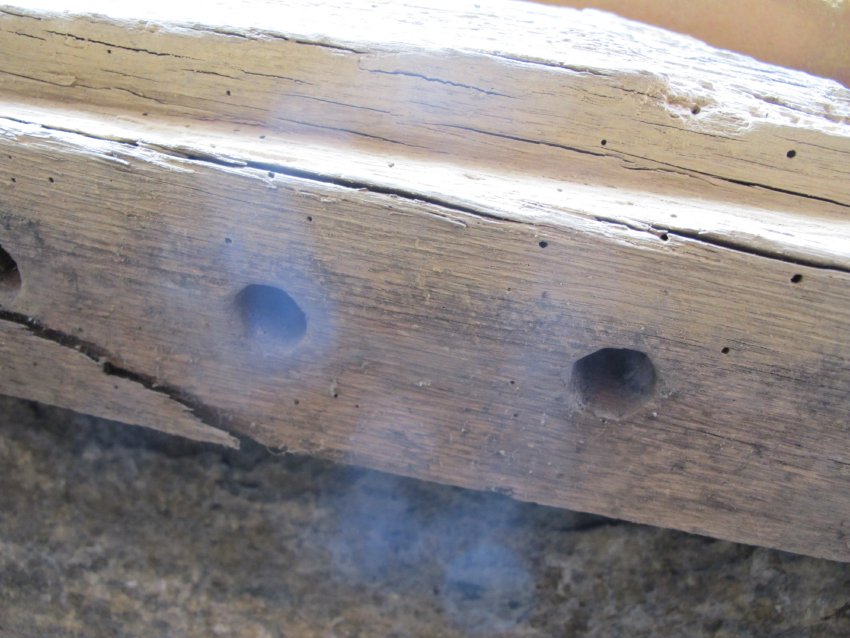 Image #9, vent-bar mortises in header