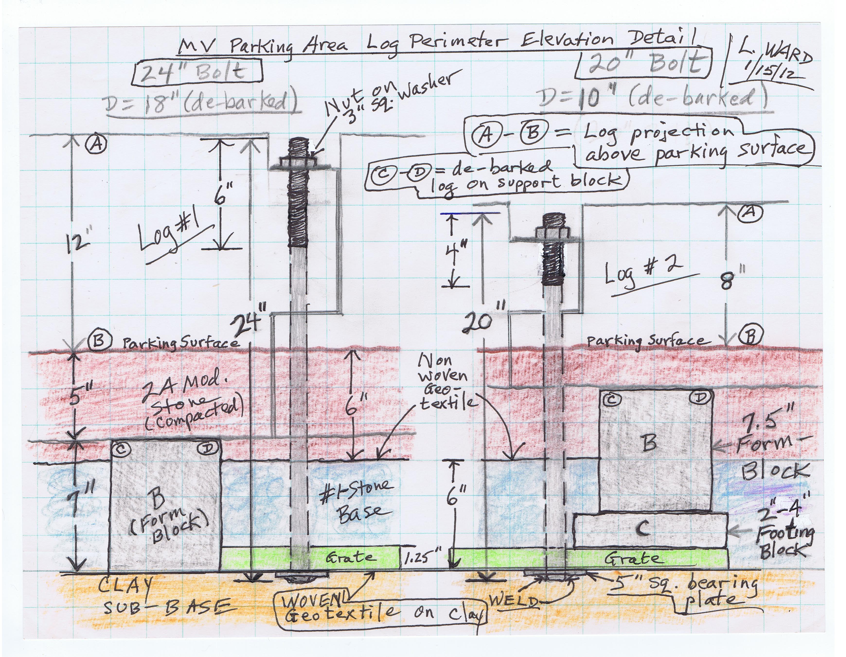 Image #3, Morlatton Parking area anchor bolt system."