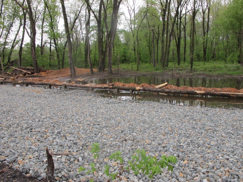 Image #9, 8331: White Horse parking area, ponded collection area after rain
