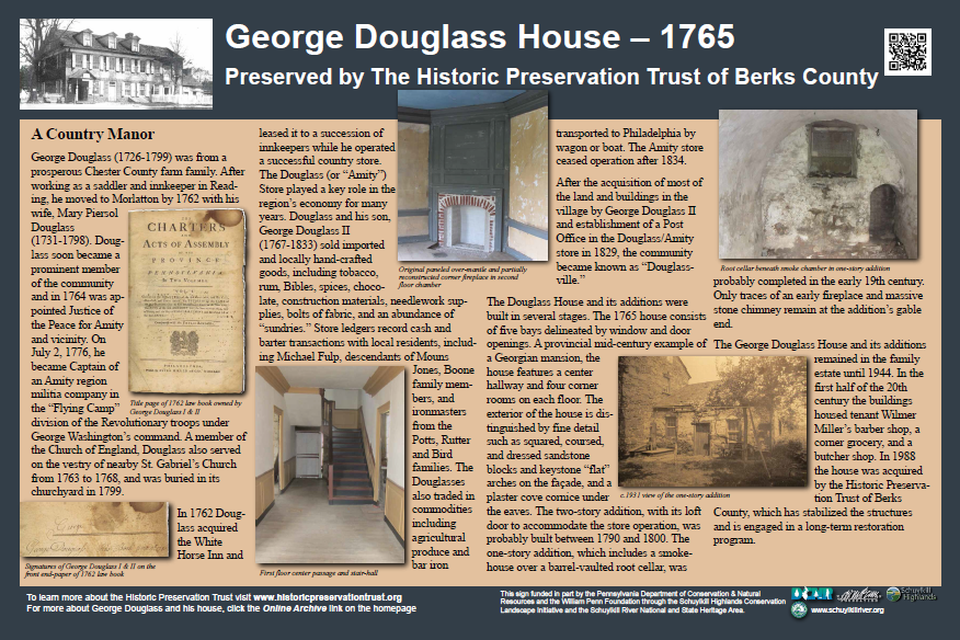 George Douglass House Wayside Sign