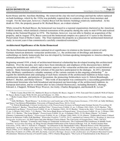 Keim Homestead    p.23
