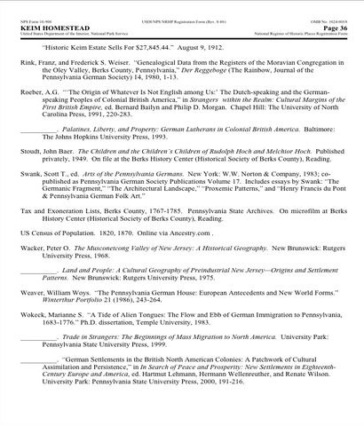 Keim Homestead    p.36
