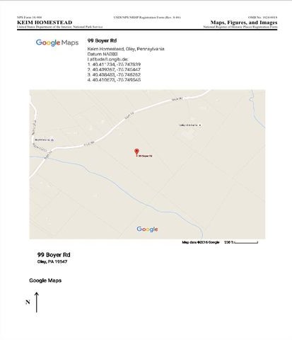 Keim Homestead Google map