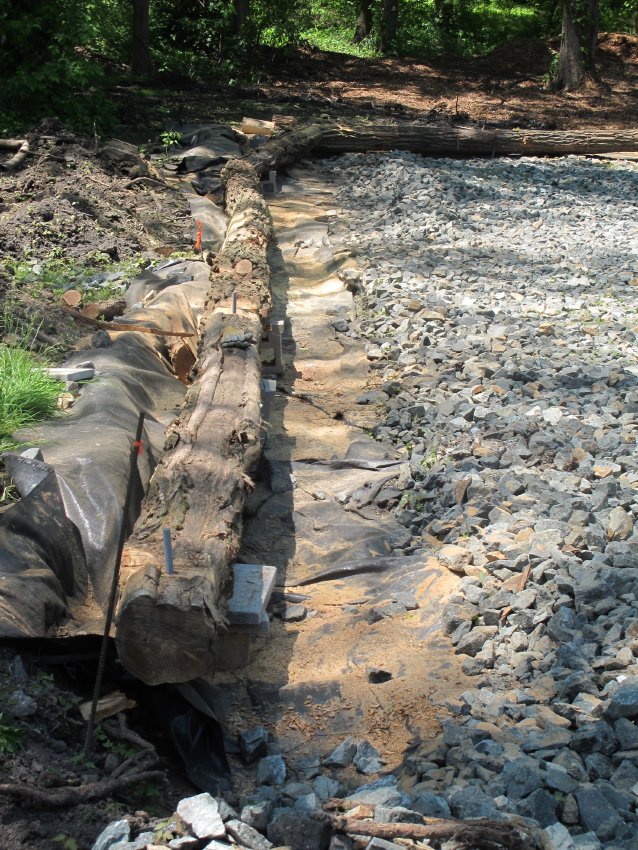 Morlatton Village Parking Area Perimeter Log Anchor System, image 2