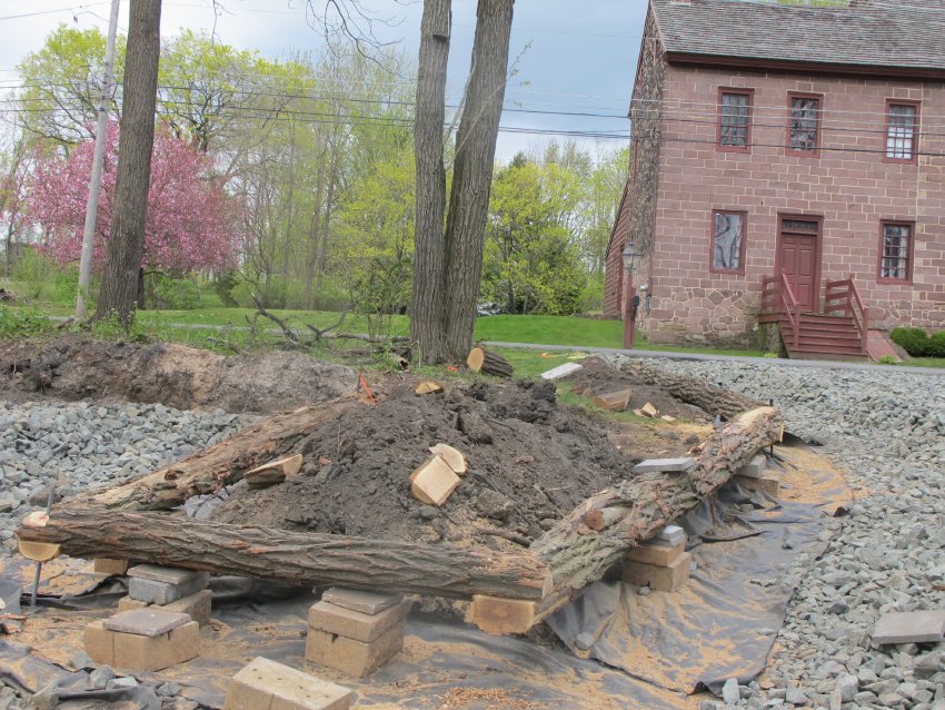 Morlatton Village Parking Area Perimeter Log Anchor System, image 1