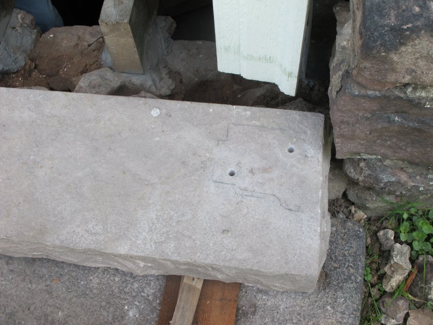 George Douglass House: Front Door Sill and Jamb Restoration, image 2