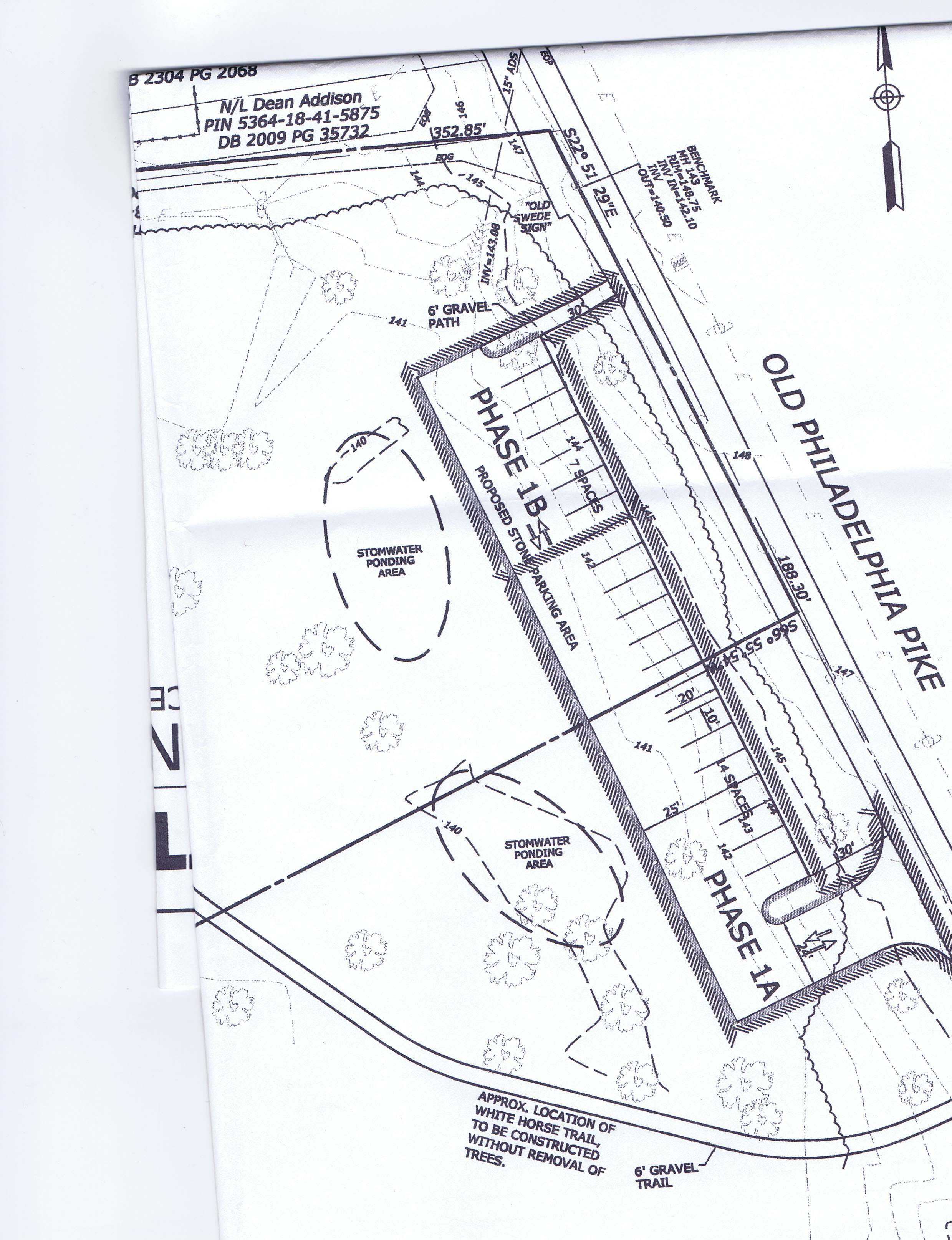 #23, Plan of parking area 1 ["White Horse lot"]