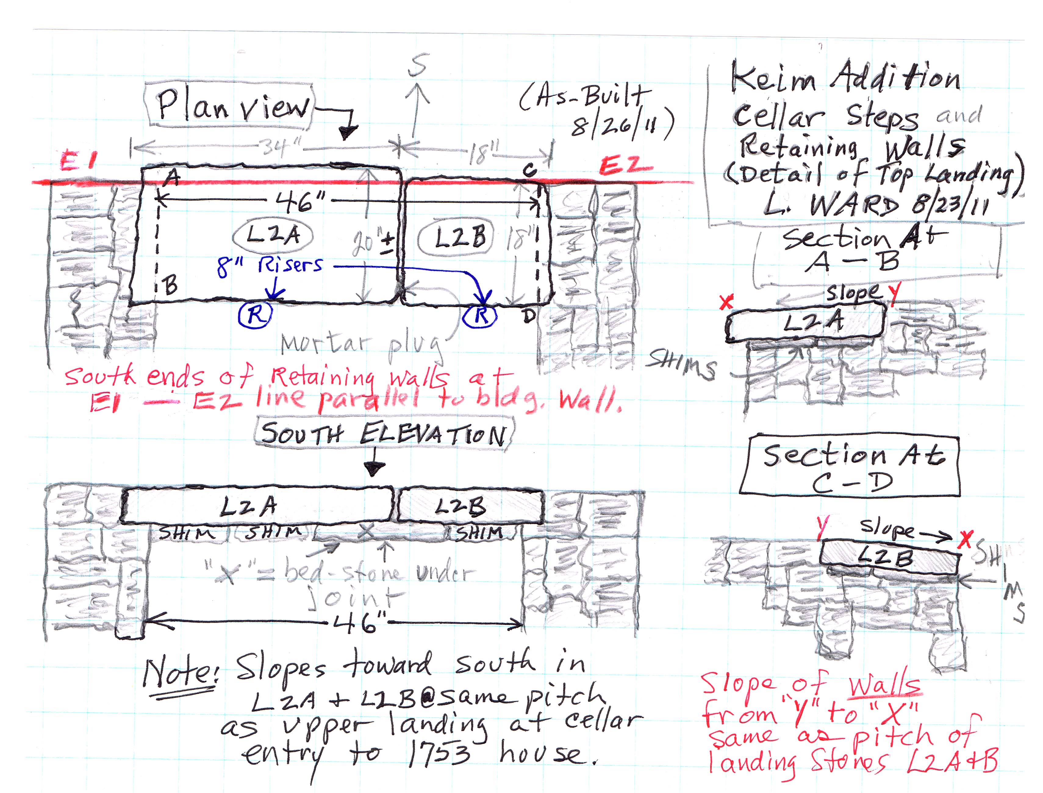 #16-As-built drawing- KH cellar steps