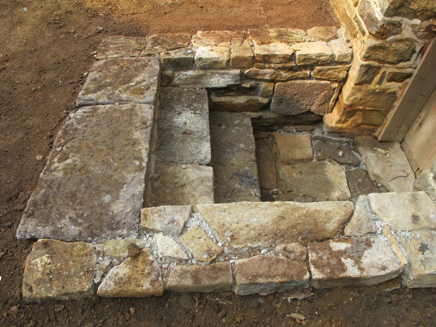 #14: Back-filled cellar steps