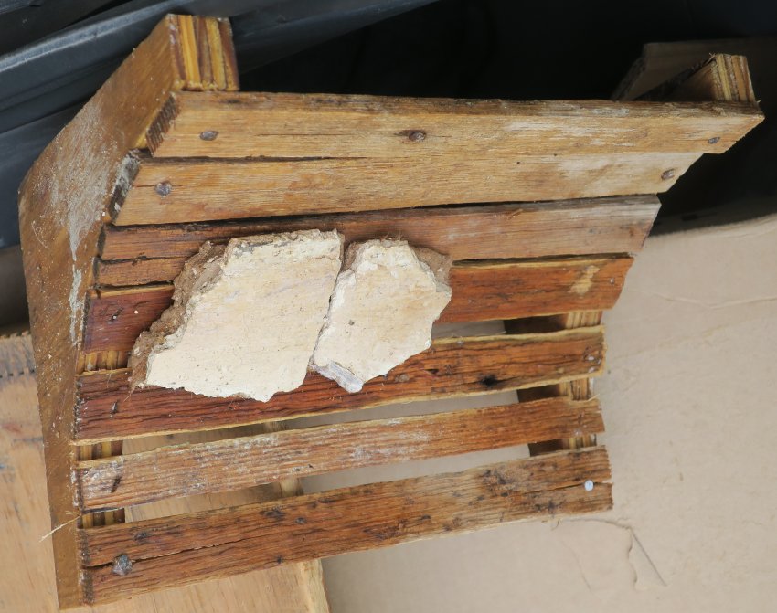 #17: sectional model of lathed bracket for plaster cornice