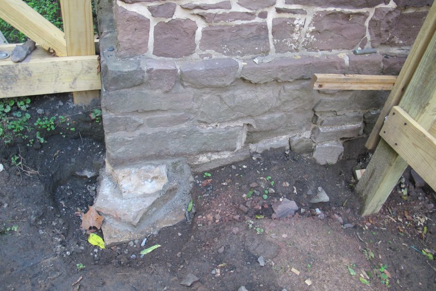 Image #4: Completed underpinning before back-filling