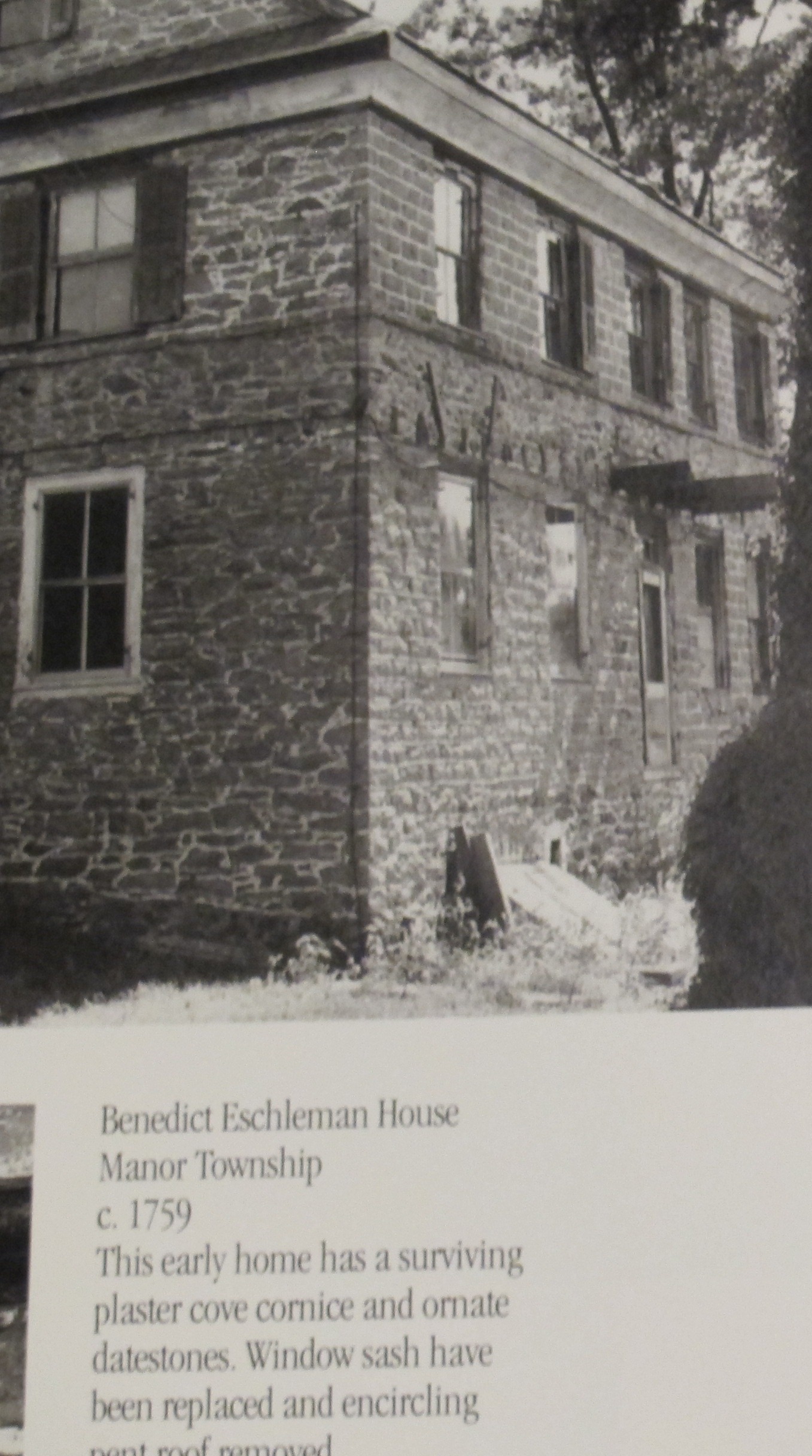 #9, photo 4657: Eschelman House, with plastered cove cornice