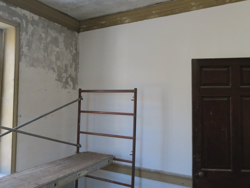 #1: Preserved original [left] and new [right] plasterwork