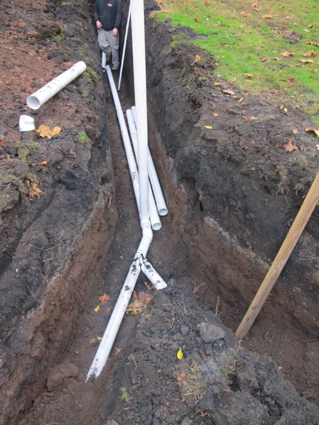 Photo 311: Wye at joinder of Fulp and future Mouns Jones House drain