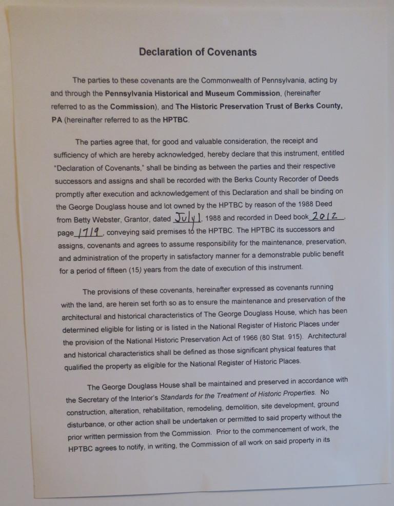 Declaration of Covenants and related PHMC documents, image 4