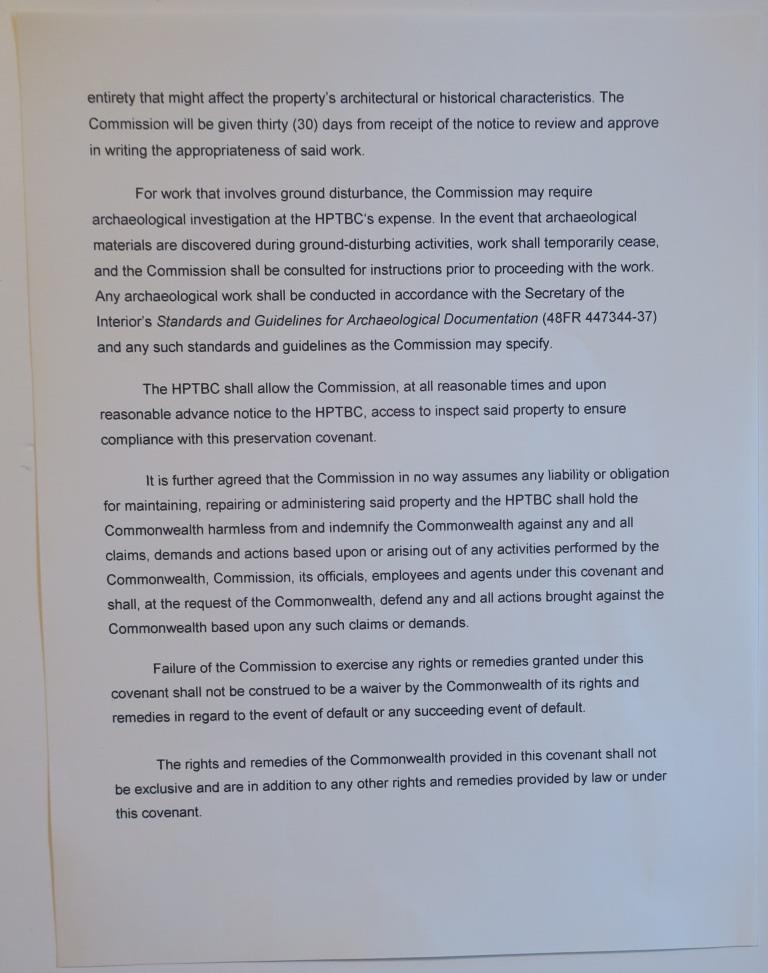 Declaration of Covenants and related PHMC documents, image 5