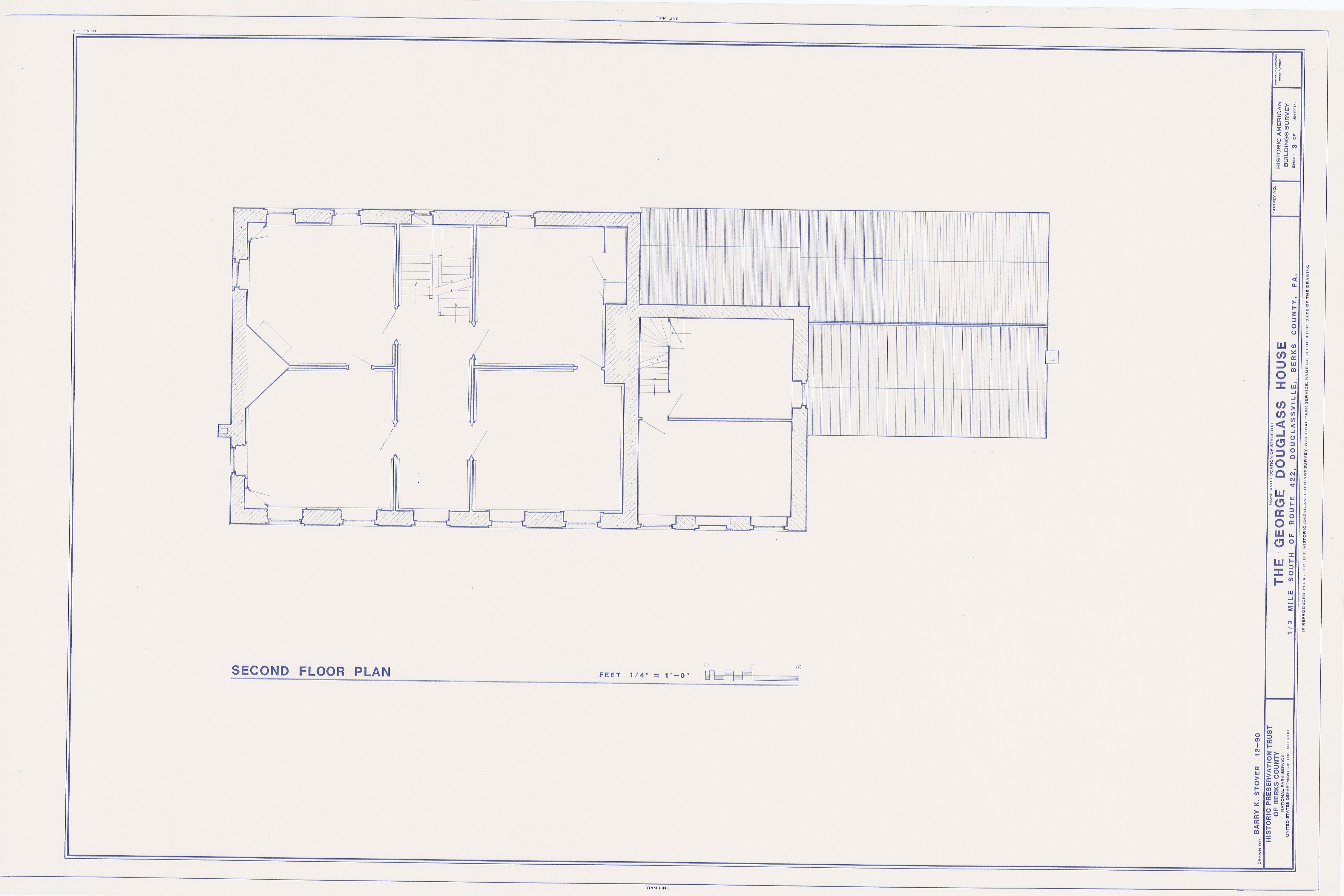 11: HABS second floor plans