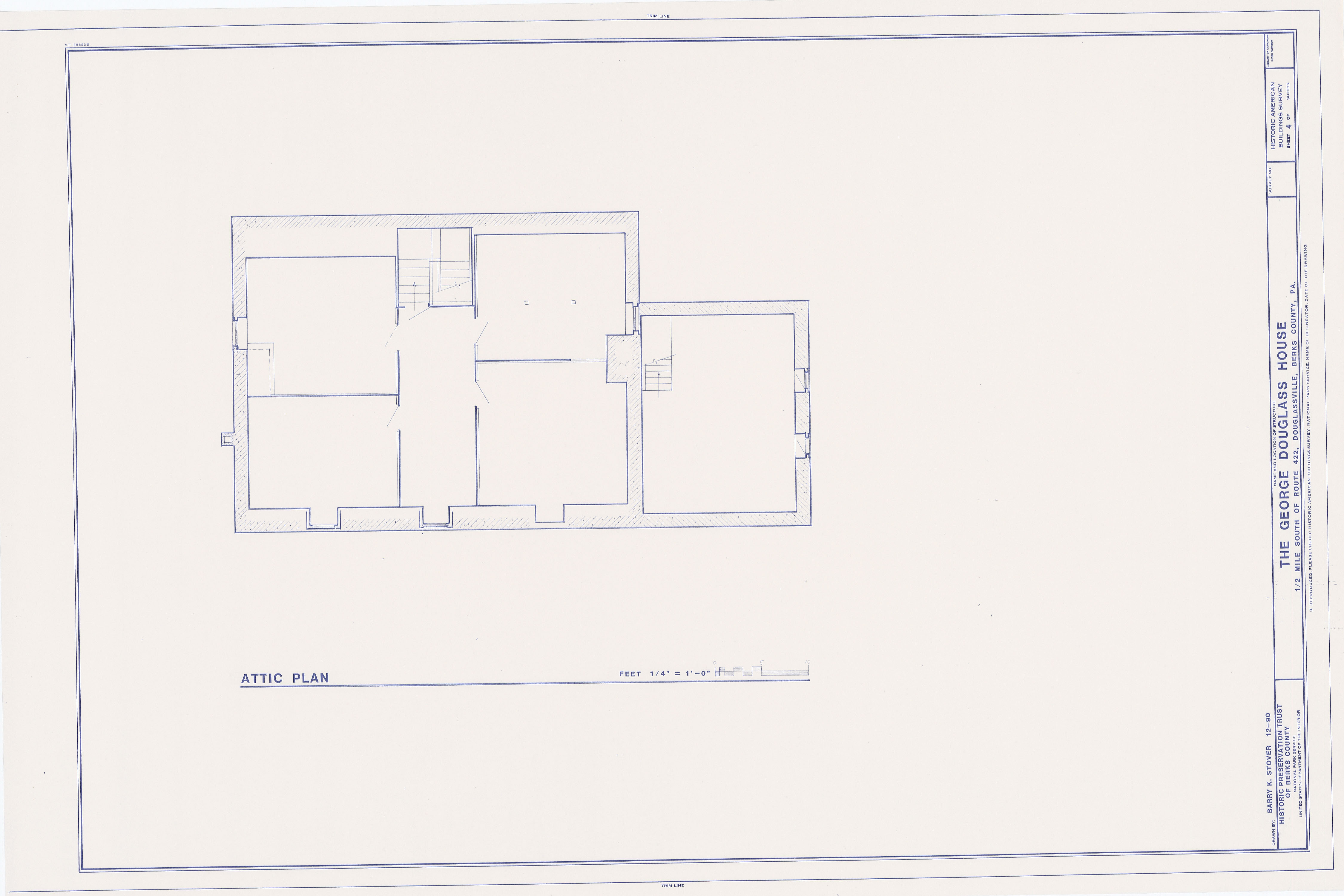 12: HABS attic plans