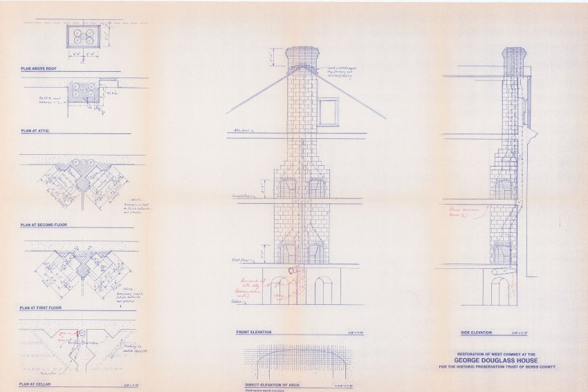16: Restoration detail-west chimney